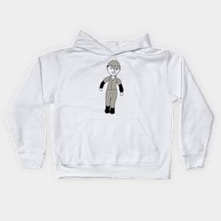 Baseball Player Kids Hoodie